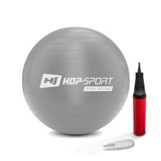 Фітбол Hop-Sport 45cm HS-R45YB silver + насос